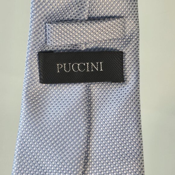 PUCCINI Bows-N-Ties Men's Necktie Solid Textured Microfiber Matte Tie 3.25 In - Picture 4 of 8